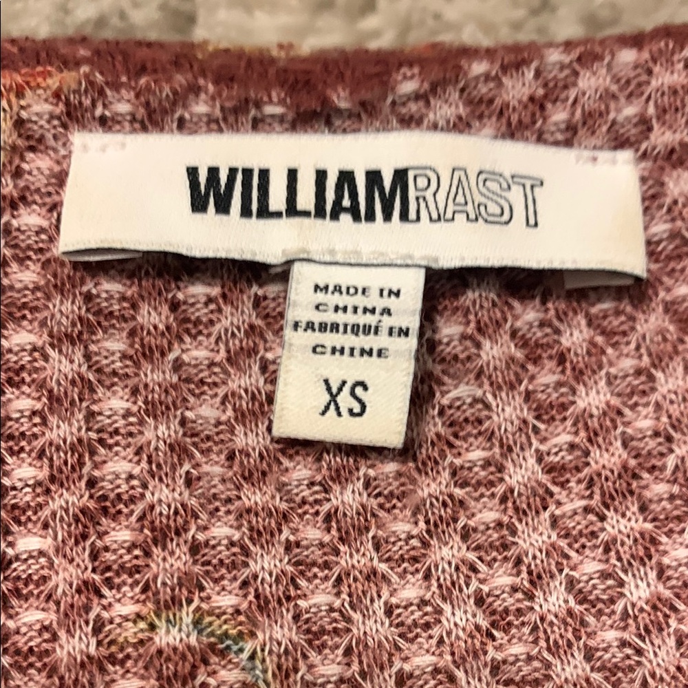 William Rast Floral Long Sleeve Top - Rust - Picture 2 of 4